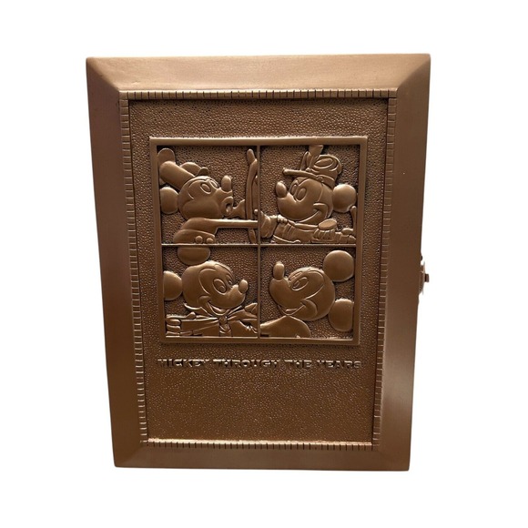 Disney Mickey Mouse  Through The Years Copper Metallic Picture Frame & Pin 577‎ - Picture 1 of 5